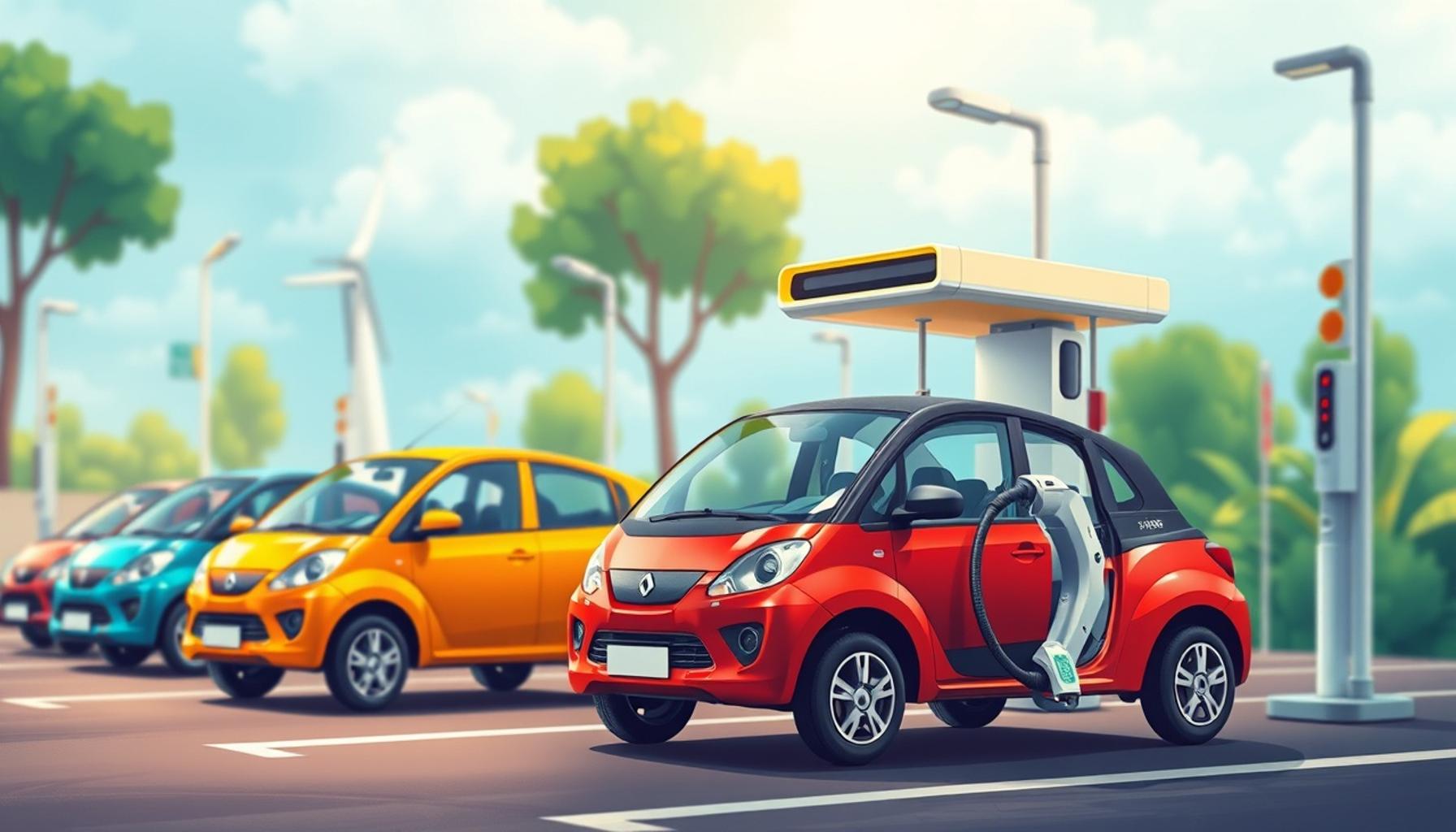 Carros elétricos como investimento sustentável: análise de valorização e economia a longo prazo